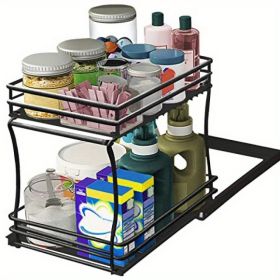 Medium Double-walled Sink Push-pull Basket