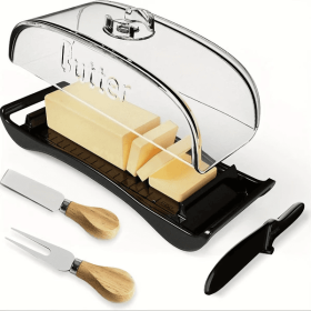 Plastic Butter Dish, Butter Knife Spatula For Home Kitchen, Camping Utensils.