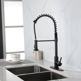 Solid Brass Single Handle Single Rod Downward Spring Kitchen Sink Faucet