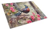 NEW Pheasant Glass Cutting Board Decorative Tempered Glass Kitchen Cutting and Serving Board Large Size Chopping Board