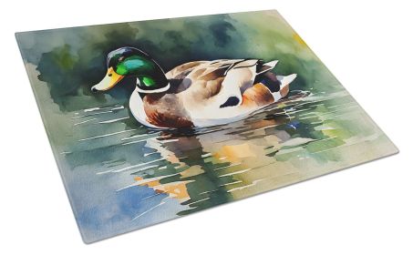 Mallard Glass Cutting Board Decorative Tempered Glass Kitchen Cutting and Serving Board Large Size Chopping Board