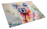 Koala Glass Cutting Board Decorative Tempered Glass Kitchen Cutting and Serving Board Large Size Chopping Board