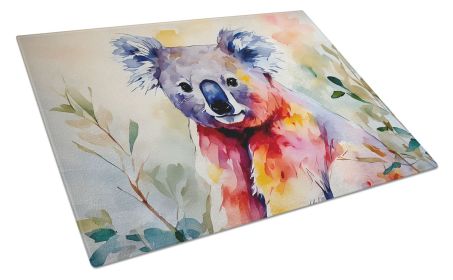 Koala Glass Cutting Board Decorative Tempered Glass Kitchen Cutting and Serving Board Large Size Chopping Board