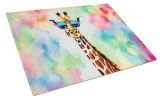 NEW Hippie Animal Giraffe Glass Cutting Board Decorative Tempered Glass Kitchen Cutting and Serving Board Large Size Chopping Board