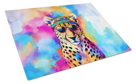 NEW Hippie Animal Cheetah Glass Cutting Board Decorative Tempered Glass Kitchen Cutting and Serving Board Large Size Chopping Board