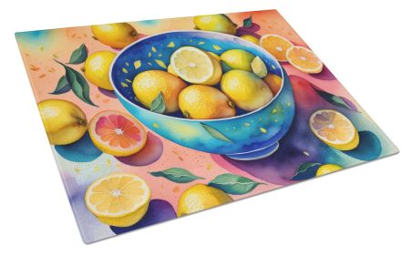 NEW Colorful Lemons Glass Cutting Board Decorative Tempered Glass Kitchen Cutting and Serving Board Large Size Chopping Board