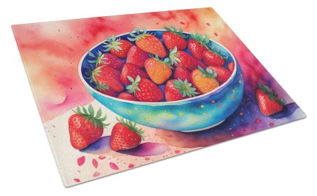 NEW Colorful Strawberries Glass Cutting Board Decorative Tempered Glass Kitchen Cutting and Serving Board Large Size Chopping Board
