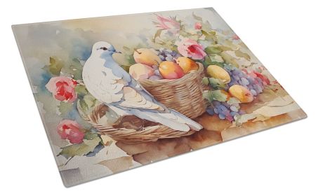 Dove Glass Cutting Board Decorative Tempered Glass Kitchen Cutting and Serving Board Large Size Chopping Board