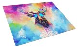 NEW Hippie Animal Moose Glass Cutting Board Decorative Tempered Glass Kitchen Cutting and Serving Board Large Size Chopping Board
