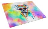 Hippie Animal Koala Glass Cutting Board Decorative Tempered Glass Kitchen Cutting and Serving Board Large Size Chopping Board