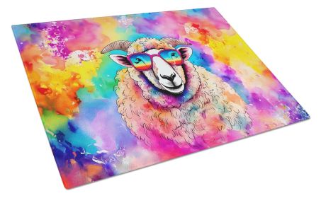 NEW Hippie Animal Sheep Glass Cutting Board Decorative Tempered Glass Kitchen Cutting and Serving Board Large Size Chopping Board