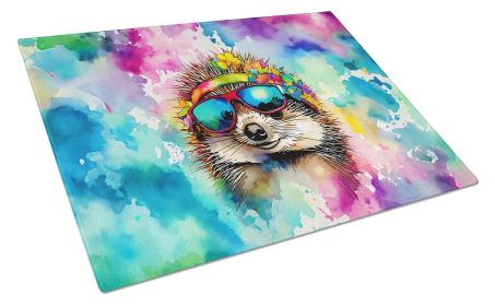 NEW Hippie Animal Hedgehog Glass Cutting Board Decorative Tempered Glass Kitchen Cutting and Serving Board Large Size Chopping Board