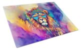 NEW Hippie Animal Lion Glass Cutting Board Decorative Tempered Glass Kitchen Cutting and Serving Board Large Size Chopping Board