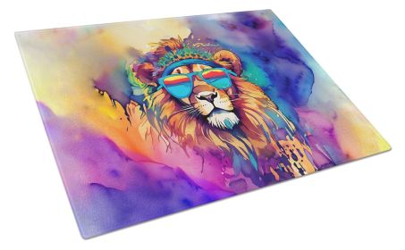NEW Hippie Animal Lion Glass Cutting Board Decorative Tempered Glass Kitchen Cutting and Serving Board Large Size Chopping Board