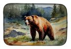 Kodiak Bear Dish Drying Mat Absorbent Dish Drying Mat Pad for Kitchen Counter Dish Drainer Mat for Countertop, 14 x 21", Multicolor