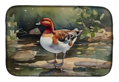 Redhead Duck Dish Drying Mat Absorbent Dish Drying Mat Pad for Kitchen Counter Dish Drainer Mat for Countertop, 14 x 21", Multicolor