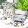 SOGA Single Tray Stainless Steel Chafing Catering Dish Food Warmer
