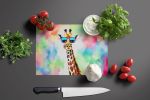 NEW Hippie Animal Giraffe Glass Cutting Board Decorative Tempered Glass Kitchen Cutting and Serving Board Large Size Chopping Board