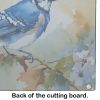 NEW Blue Jay Glass Cutting Board Decorative Tempered Glass Kitchen Cutting and Serving Board Large Size Chopping Board