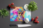 NEW Hippie Animal Cheetah Glass Cutting Board Decorative Tempered Glass Kitchen Cutting and Serving Board Large Size Chopping Board