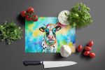 NEW Hippie Animal Cow Glass Cutting Board Decorative Tempered Glass Kitchen Cutting and Serving Board Large Size Chopping Board