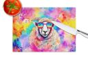 NEW Hippie Animal Sheep Glass Cutting Board Decorative Tempered Glass Kitchen Cutting and Serving Board Large Size Chopping Board