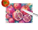 NEW Colorful Pomegranates Glass Cutting Board Decorative Tempered Glass Kitchen Cutting and Serving Board Large Size Chopping Board