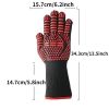 1pc Of BBQ Barbecue Gloves - 800 Degree Heat Resistant Gloves Fireproof And Flame Retardant Gloves In Microwave Oven