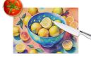 NEW Colorful Lemons Glass Cutting Board Decorative Tempered Glass Kitchen Cutting and Serving Board Large Size Chopping Board