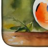 Mandarin Duck Dish Drying Mat Absorbent Dish Drying Mat Pad for Kitchen Counter Dish Drainer Mat for Countertop, 14 x 21", Multicolor