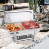 SOGA Double Tray Stainless Steel Chafing Catering Dish Food Warmer