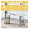 Table and chair set.63"x31.5x30" Luxurious Pandora patterned Sintered Stone Tabletop with Silver Stainless Steel Legs.Paried With 4 Black PU Chairs wi