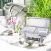 SOGA Double Tray Stainless Steel Chafing Catering Dish Food Warmer