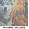 NEW Siberian Husky Fall Glass Cutting Board Decorative Tempered Glass Kitchen Cutting and Serving Board Large Size Chopping Board
