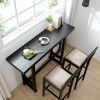 Bar Table,Bar Chair, Extra Long Entryway Table for Entryway, Hallway, Living Room, Foyer, Corridor, Rectangular Wood High Top Kitchen Dining Table