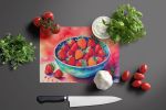 NEW Colorful Strawberries Glass Cutting Board Decorative Tempered Glass Kitchen Cutting and Serving Board Large Size Chopping Board
