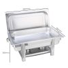 SOGA Single Tray Stainless Steel Chafing Catering Dish Food Warmer
