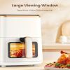 VEWIOR Air Fryer, 5.3Qt Airfryer with Viewing Window, 7 Custom Presets Large Air Fryer Oven with Smart Digital Touchscreen