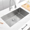 30" L X 18" W Undermount Single Bowl 16 Gauge 304 Stainless Steel Kitchen Sink (Sink Only)