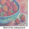 NEW Colorful Strawberries Glass Cutting Board Decorative Tempered Glass Kitchen Cutting and Serving Board Large Size Chopping Board