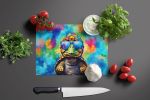 NEW Hippie Animal Tortoise Turtle Glass Cutting Board Decorative Tempered Glass Kitchen Cutting and Serving Board Large Size Chopping Board