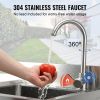 VEVOR Stainless Steel Utility Sink, 1 Compartment Free Standing Small Sink Include Faucet & legs
