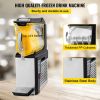 VEVOR 110V Slushy Machine 10L Margarita Frozen Drink Maker 600W Automatic Clean Day and Night Modes for Supermarkets Cafes Restaurants Snack Bars Comm