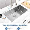 30" L X 18" W Undermount Single Bowl 16 Gauge 304 Stainless Steel Kitchen Sink (Sink Only)