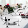 SOGA Double Tray Stainless Steel Chafing Catering Dish Food Warmer