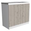 Utility Sink Vernal, Kitchen, Smokey Oak / Light Gray