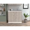 Utility Sink Vernal, Kitchen, Smokey Oak / Light Gray