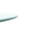 24" Inch Round Tempered Glass Table Top Clear Glass 1/4" Inch Thick Round Polished Edge