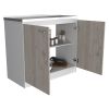 Utility Sink Vernal, Kitchen, Smokey Oak / Light Gray