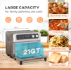 W2225141197  21QT Air fryer oven 18 in 1 air bake, fry, bake, reheated, dehydration, baking, toast, dehydrator, thaw